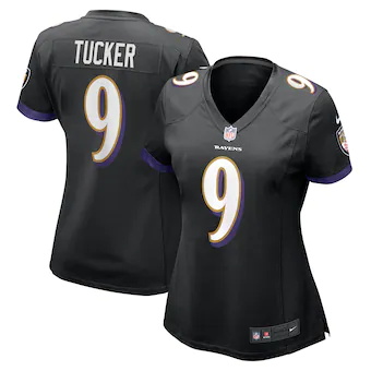 womens-nike-justin-tucker-black-baltimore-ravens-game-jerse